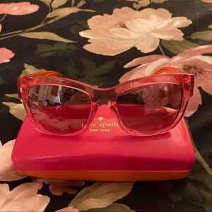 Clear Neon Kate Spade Sunglasses